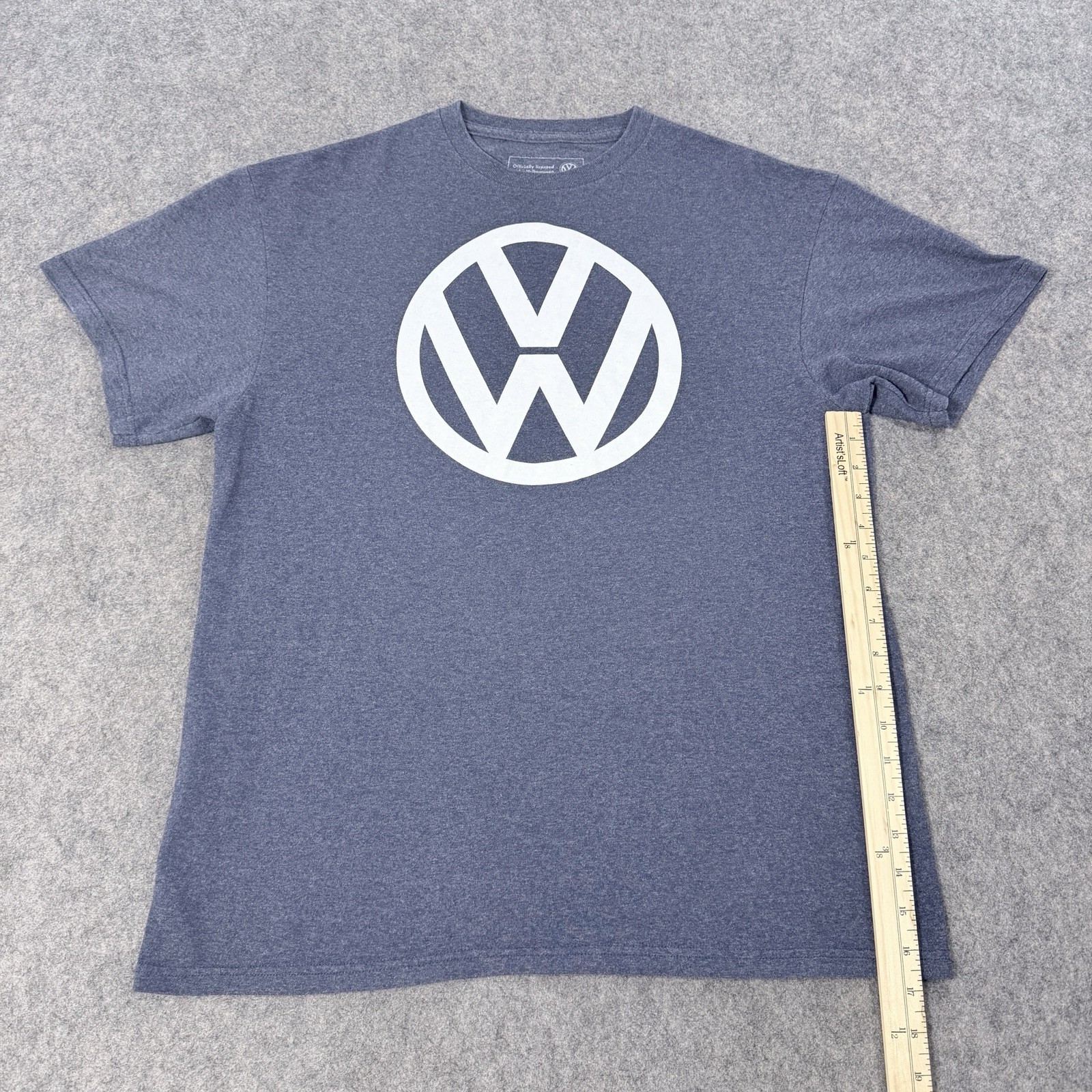 Volkswagen Vintage Official Logo Short Sleeve T-Shirt Fits Men's Size Large Gray gallery
