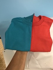 Two Tone Blank Tee T-Shirt | Unisex Two Tone Shirts | Sports Color Shirts
