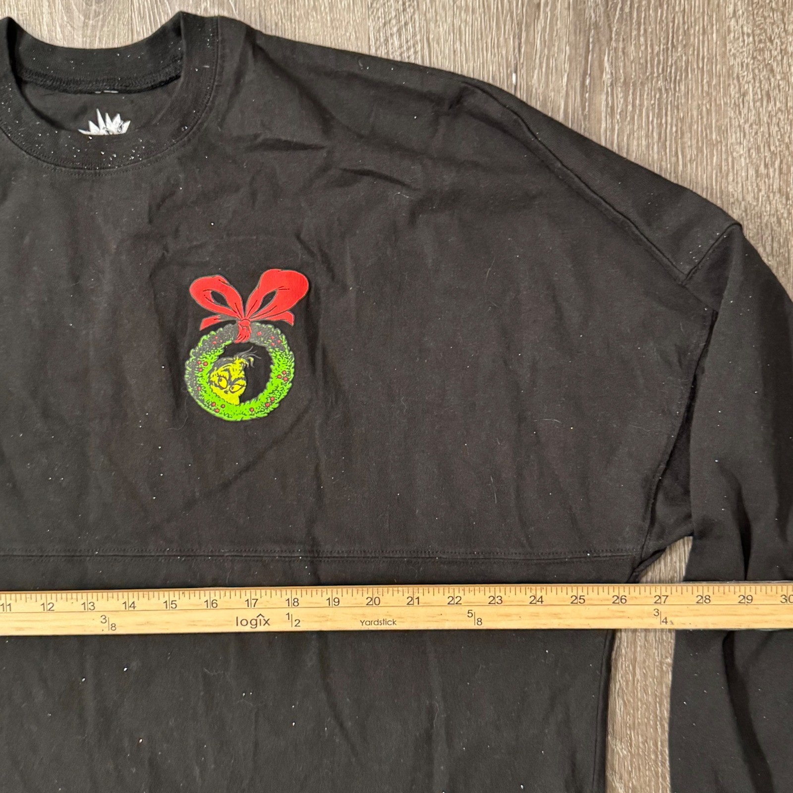 Spirit Jersey Long Sleeve Men XL Black The Grinch Always Naughty Holiday Graphic gallery