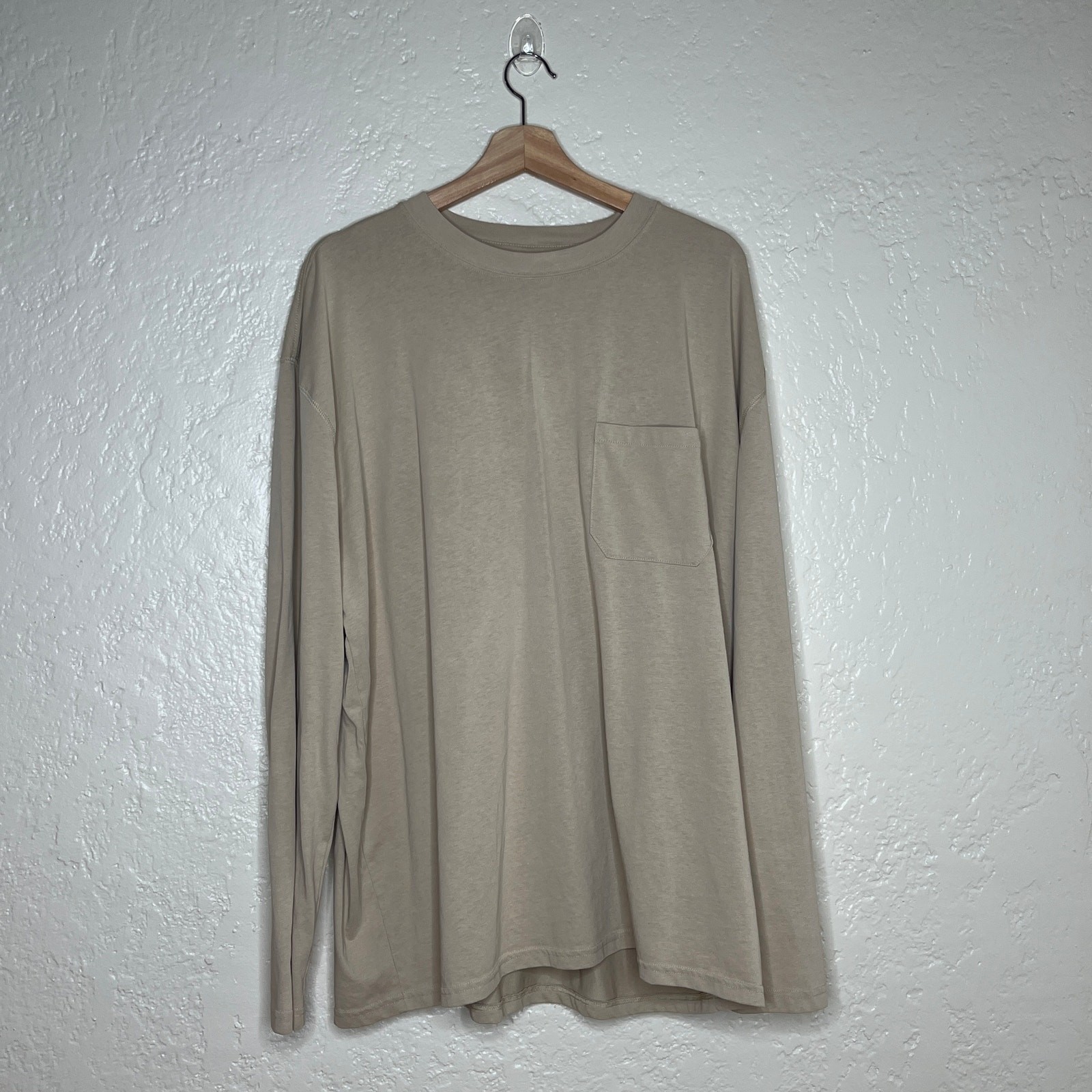 Insect Shield Men’s UPF 30+ Dri-Balance Long Sleeve Pocket T-Shirt XXL Beige