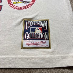 Mitchell & Ness Mark McGwire St Louis Cardinals Shirt Mens Medium Cream MLB Tee