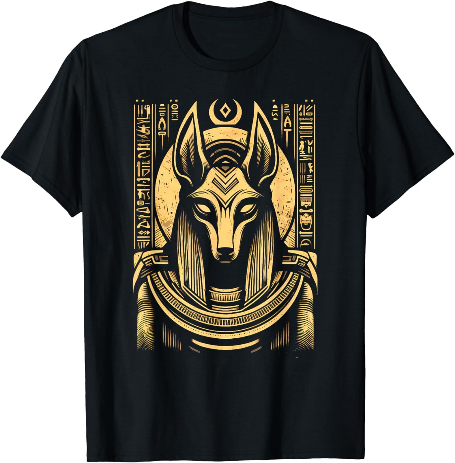 NEW LIMITED Anubis Ancient Egyptian Black and Gold T-Shirt Size Gift Idea S-5XL gallery