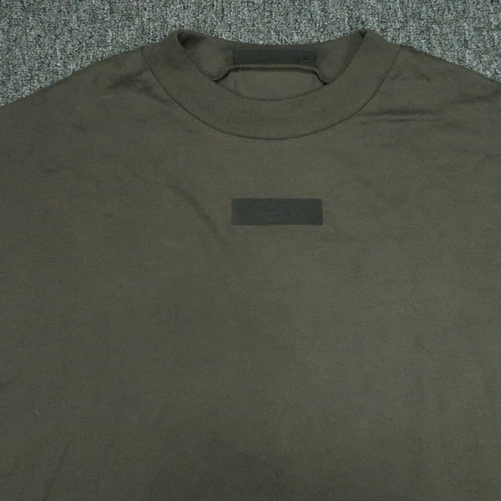 Fear Of God Shirt Men Extra Large Green Long Sleeve Tee FOG Essentials Oversized gallery