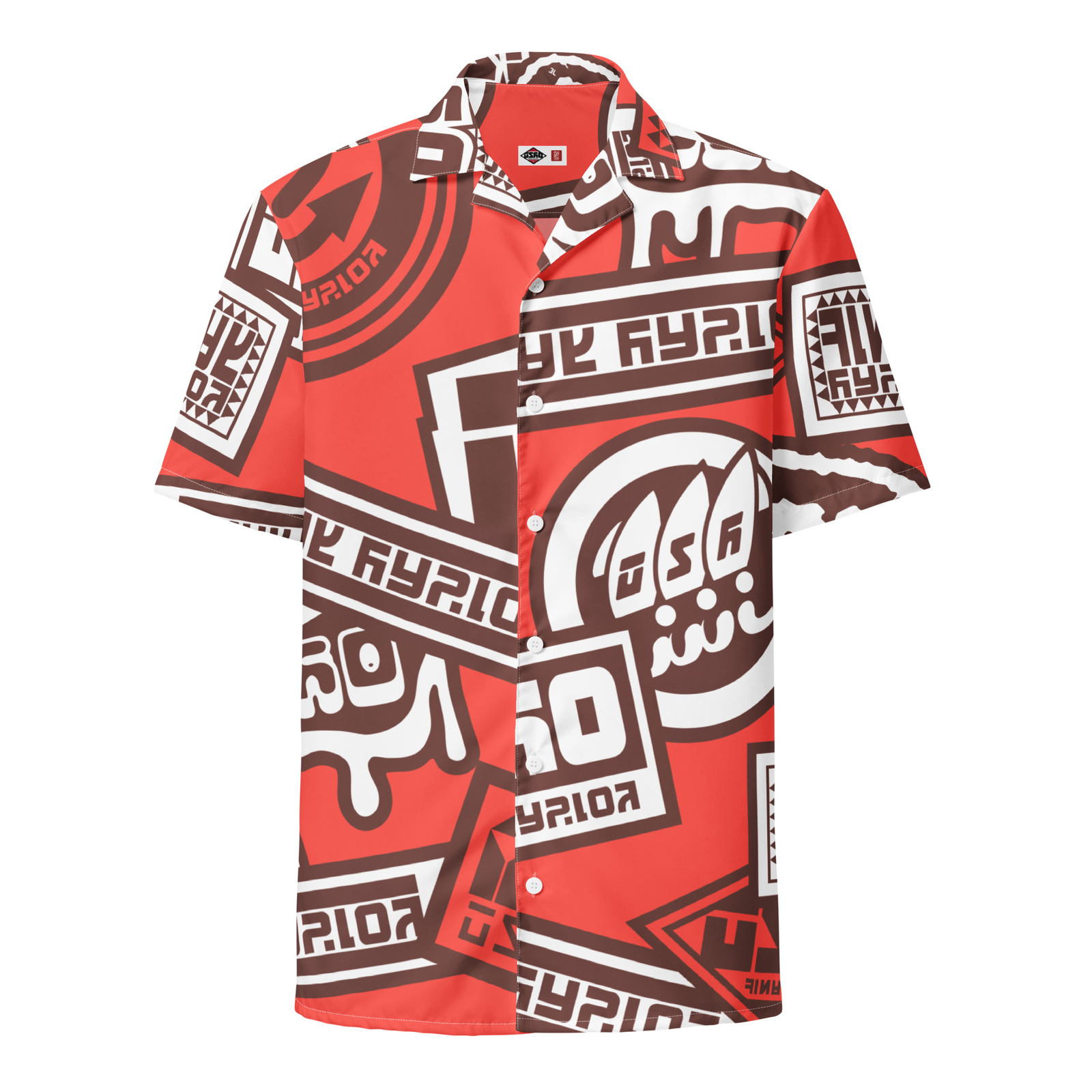 Splatsville Logo Aloha/Hawaiian Shirt Unisex Button-Down Short Sleeve