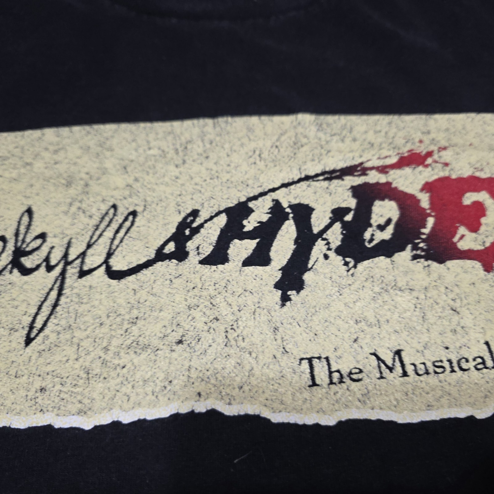 rare Vintage Jekyll And Hyde The Musical T-shirt Size XL gallery