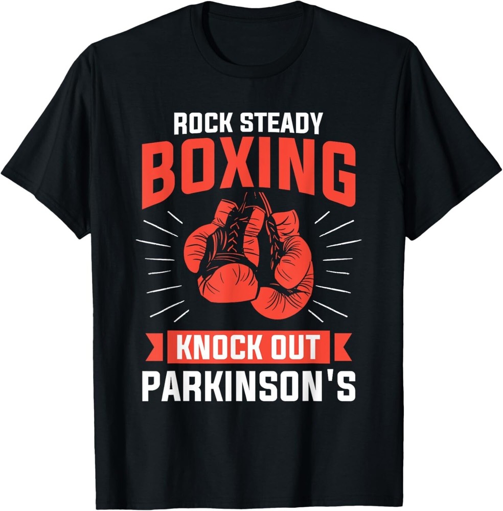 Rock Steady Boxing Knock Out Parkinson_s Boxer T-Shirt Gift Unisex T-Shirt
