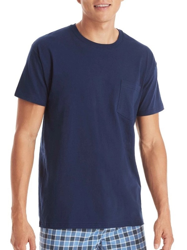 Hanes 6-Pack Pocket Tee Men's T-Shirt Soft and Breathable Assorted gallery