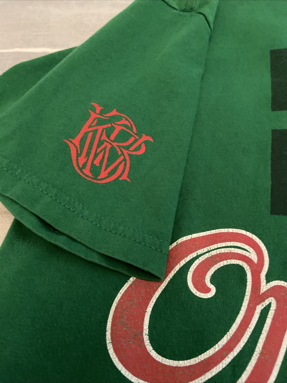 KR3W Original Vintage T-Shirt Mens Medium Short Sleeve Green Crew Neck gallery