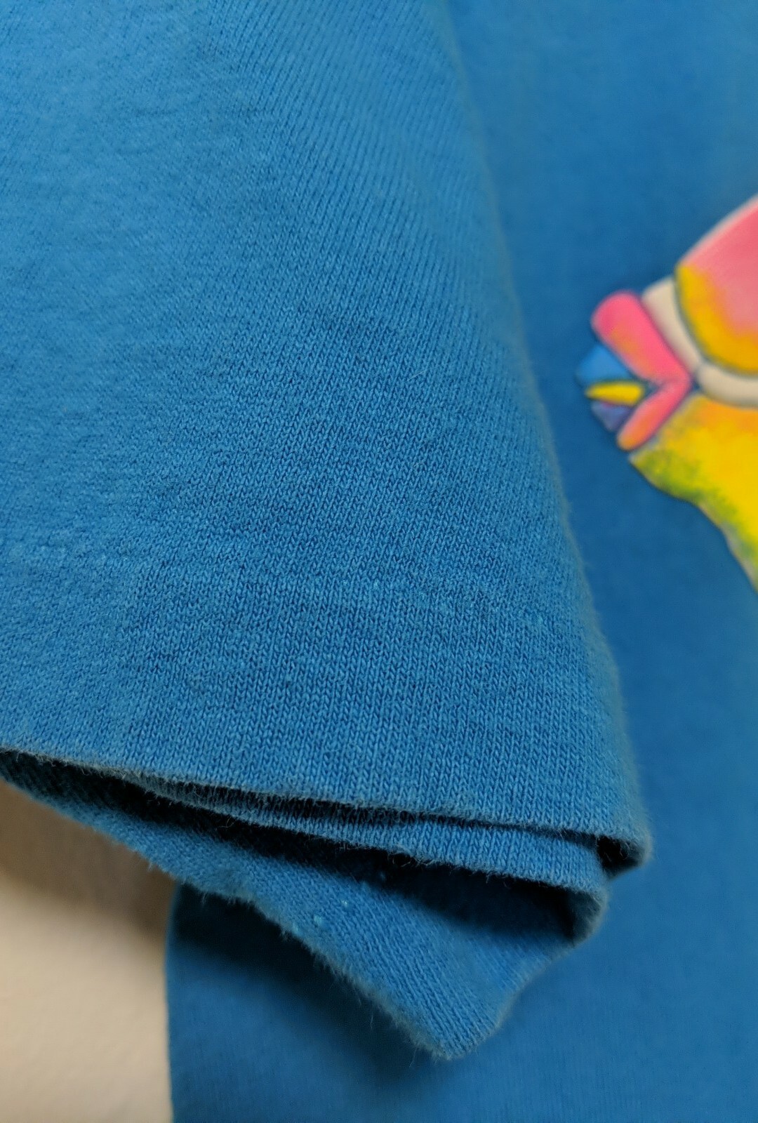 Vintage Puffy 3D Vinyl T-shirt Hawaiian Fish Graphic Single Stitch Size Small gallery
