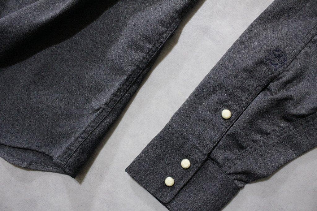 ALESSANDRO GHERARDI Western Shirt M Gray Wool-Poly Blend 54% Polyester, 44% Wool gallery