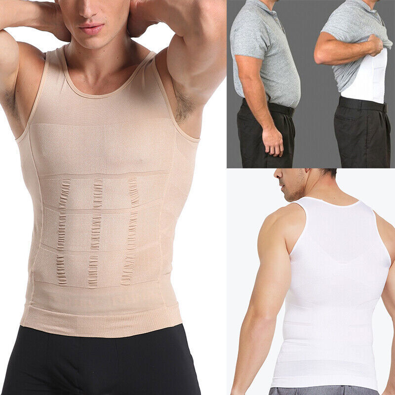FAJAS Men Body Slimming Tummy Shaper Belly Underwear Shapewear Undershirt Vest gallery