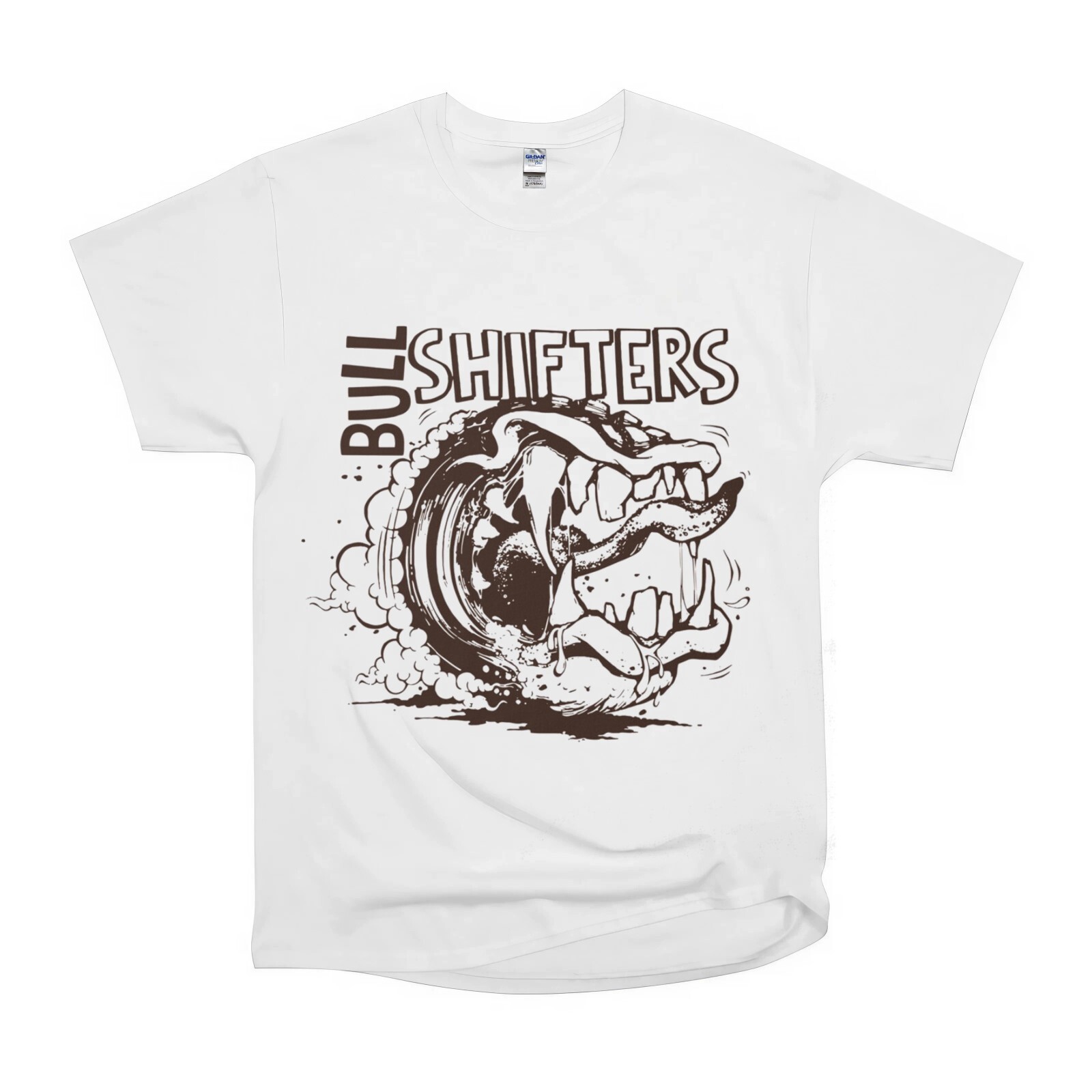Bull Shifters Monster Tooth Cool Art Tee Classic NWT Gildan Size S-5XL T-Shirt