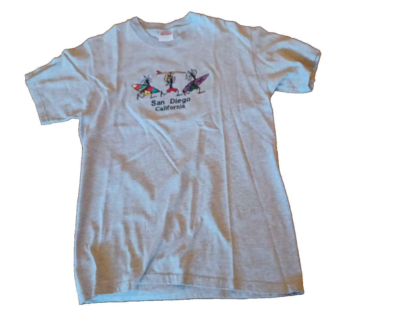 San Diego California Surfers Graphic Design Adult Medium T Shirt - NEW gallery