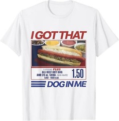 Retro Vintage I Got That Dog in Me Funny Hotdog Men Women T-Shirt
