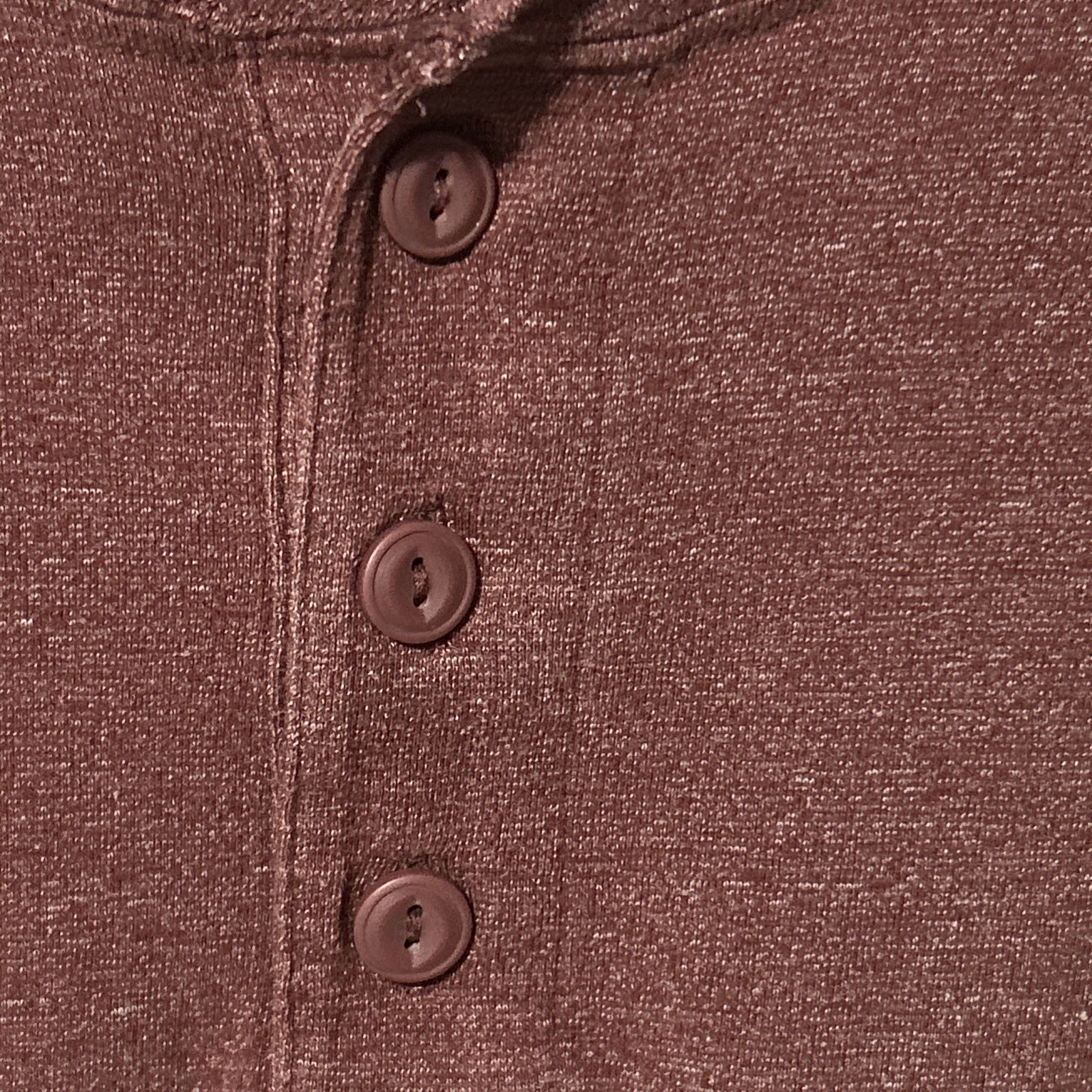 SONOMA Mens Long Sleeve Henley Shirt Size M Burgundy Heather gallery
