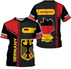 Personalized Germany Shirt, Germany Soccer Flag Shirts, German Jersey for Men &