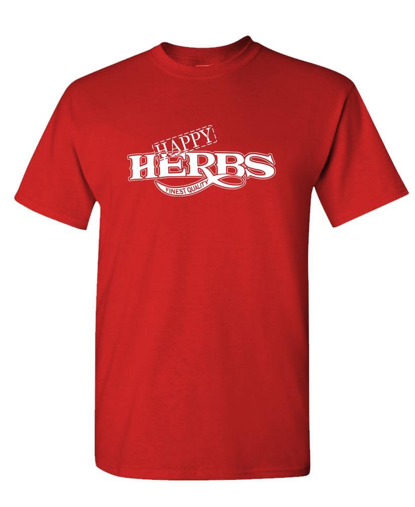 HAPPY HERBS Finest Quality - funny retro - Unisex Cotton T-Shirt Tee Shirt gallery