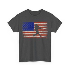American Flag Baseball Player Shirt, Sports Lovers Baseball Women Men Shirt