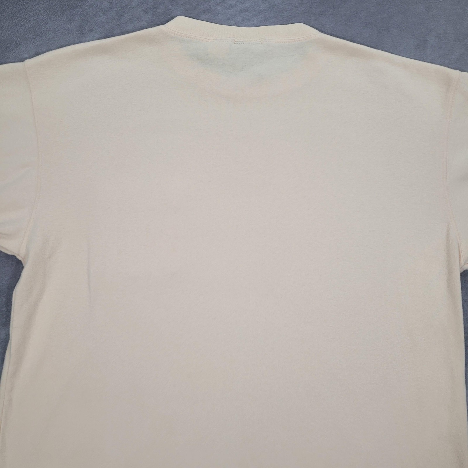Vintage Eddie Bauer Shirt Mens Large Beige Made USA Pocket Basic Boxy Minimalist gallery