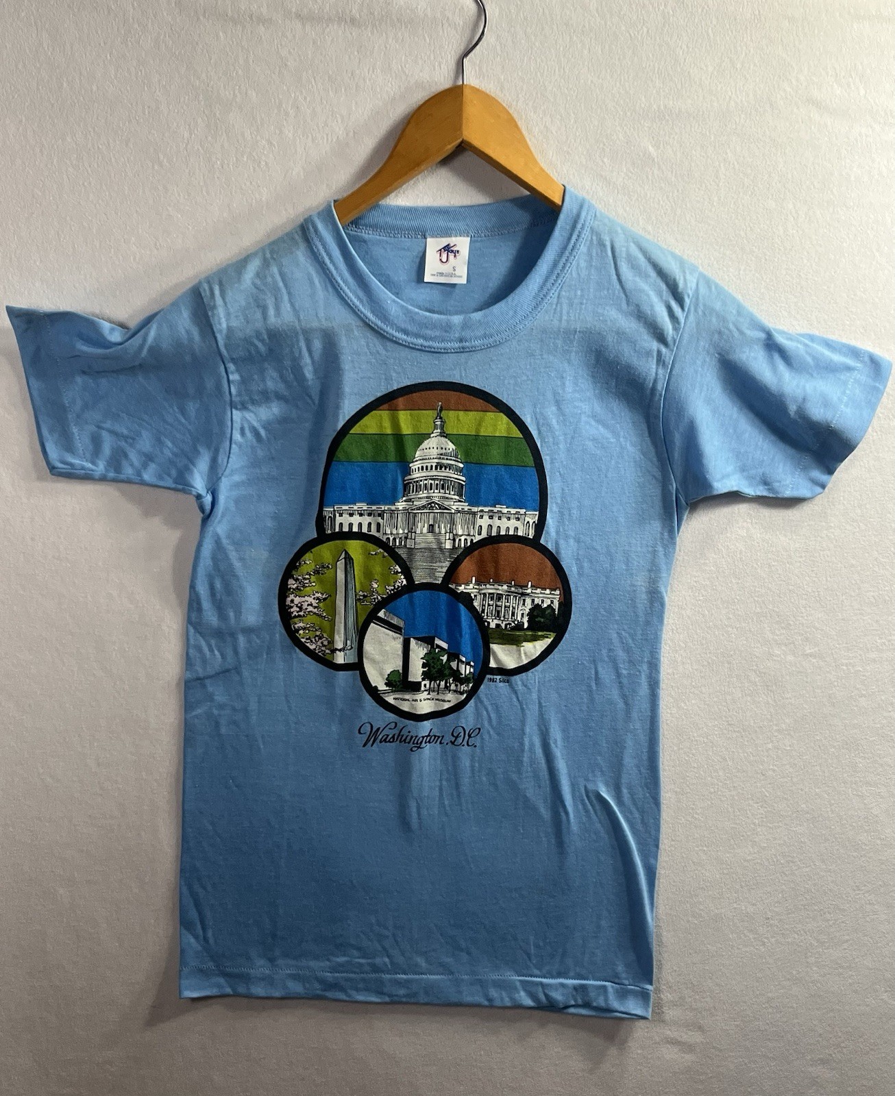 VTG 1982 Washington National Air & Space Museum T Shirt TeeJays S USA Made READ