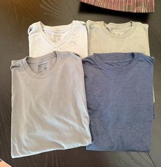Fresh Clean Threads – Crew Neck & V Neck / Lot of 4 Shirts (Medium Tall)