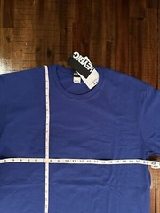 solid Blue Tshirt New Not true to size equivalent med-large 100% Cotton
