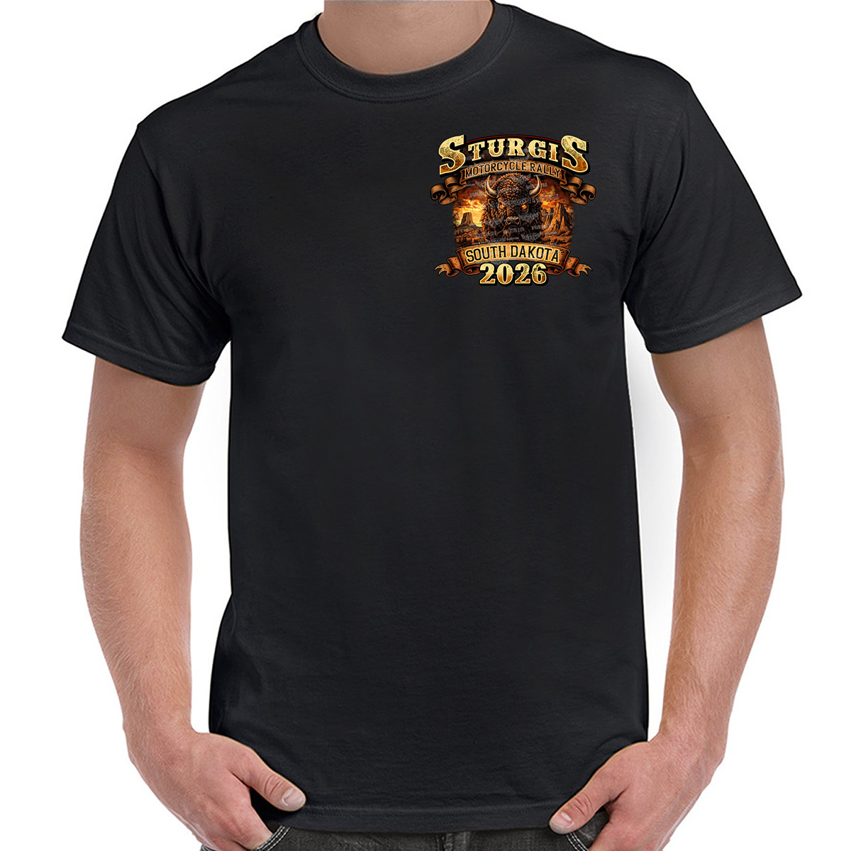 T-Shirt 2026 Sturgis Motorcycle Rally Wild and Free No Harley gallery