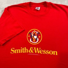 Vintage 90s Smith & Wesson Logo Screen Print Single Stitch T-Shirt Men’s Size XL