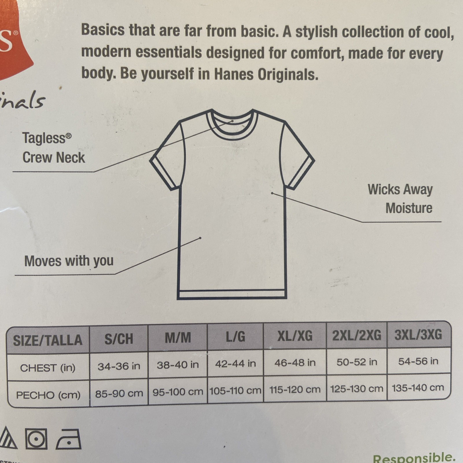 Hanes Originals 3 Pack Stretch T-Shirts Mens Size Small Soft Breathable Cool {6} gallery