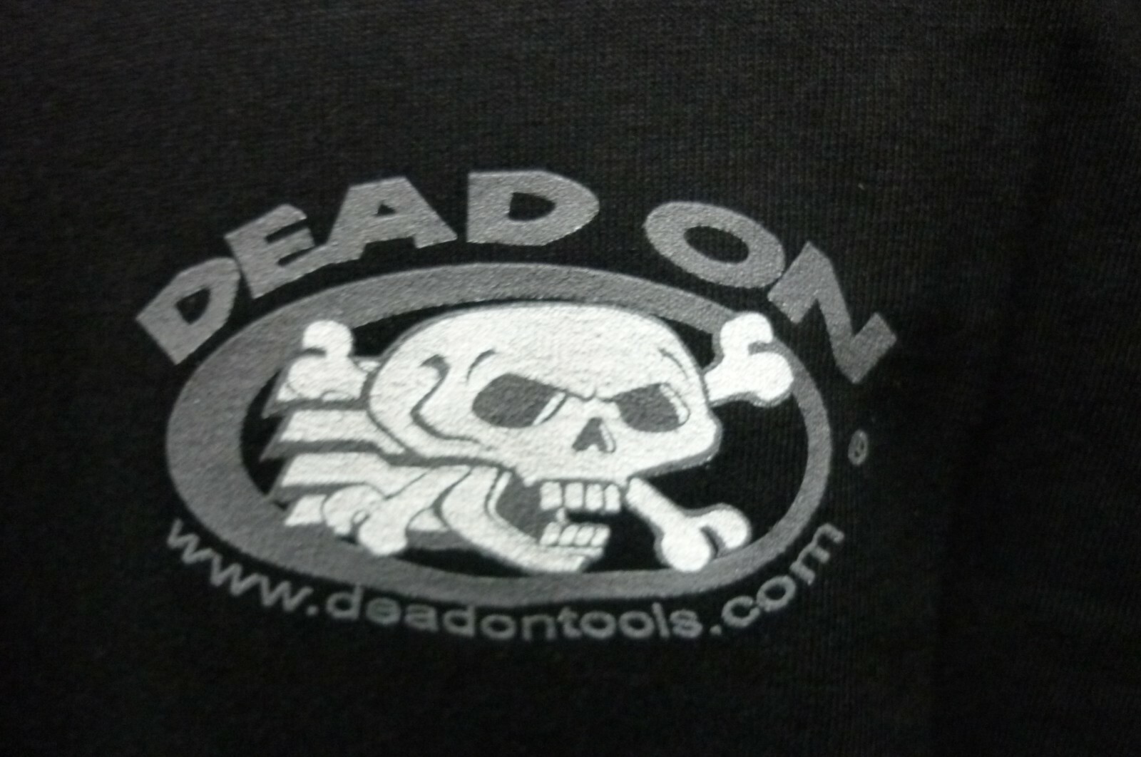 DEAD ON TOOLS T-SHIRT 2XL " RAIN = NUDEE BAR " SKELETON SKULLYNUT STICKER NEW gallery