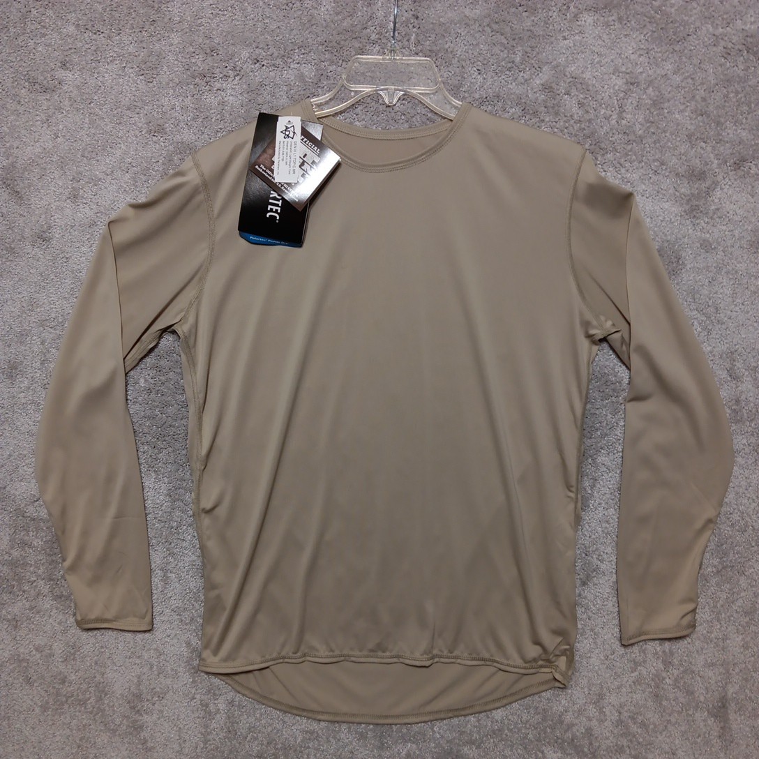 US Army Shirt Medium Beige Gen III Cold Weather Undershirt Military Base Layer gallery