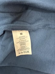 NWT Travis Mathew Beerly Beloved Golf Tee Shirt Men Medium Blue Graphic Crewneck