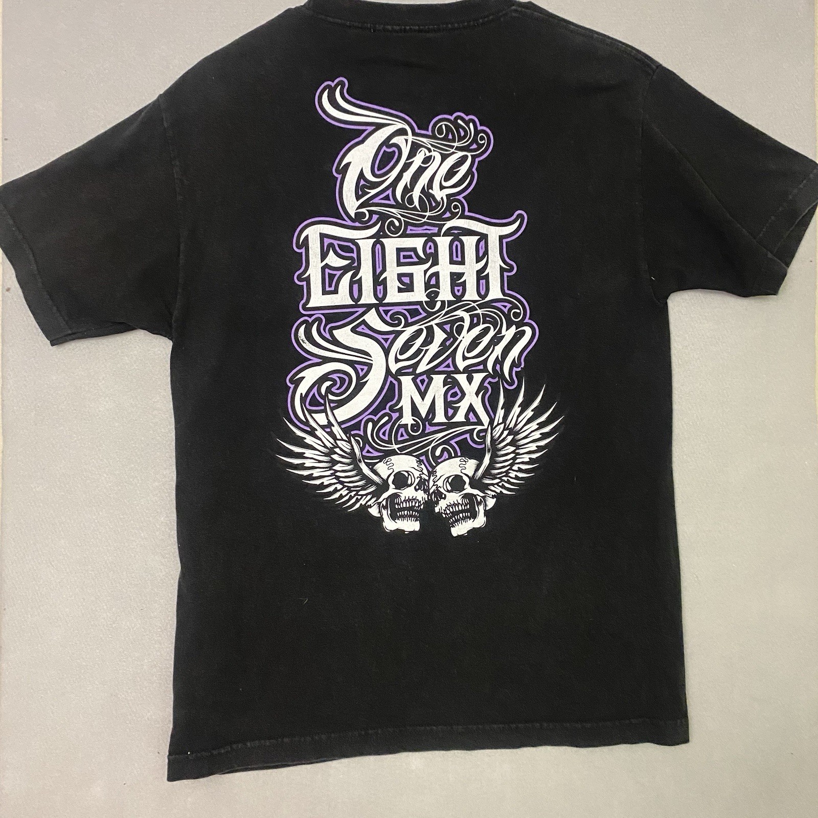187 Inc T-Shirt Mens Medium One Eight Seven MX Secret Society Skeleton gallery