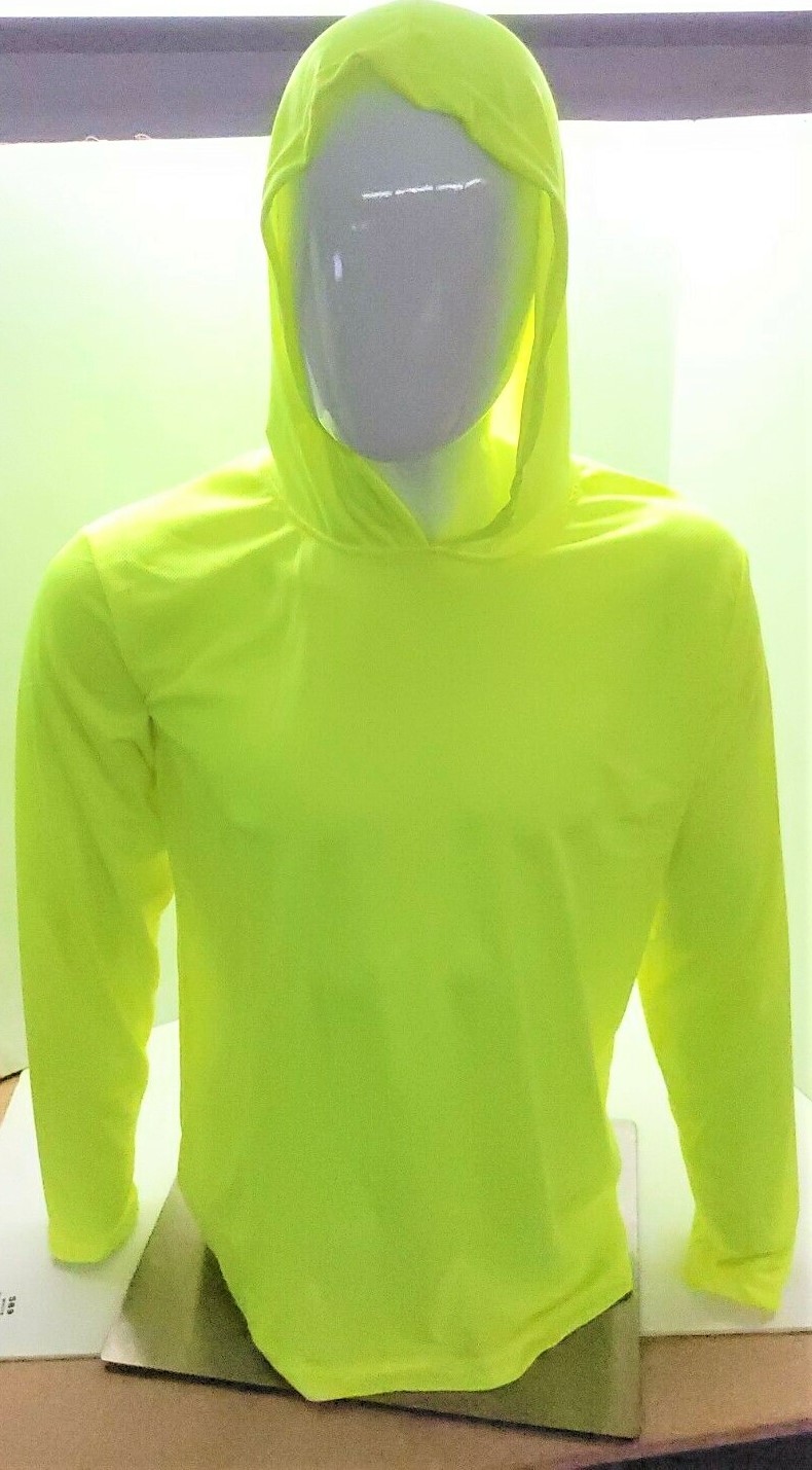 Hi Vis Long Sleeve Safety Shirt With Hoodie, Polyester Birdeye Mesh Fabric gallery