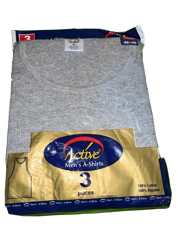 active men’s a-shirts pack of 3