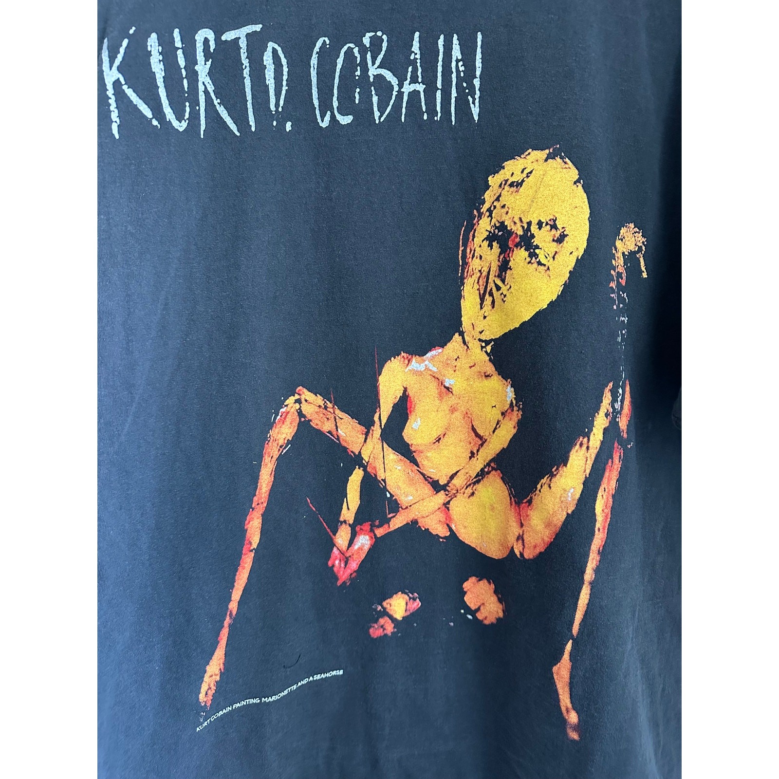 Nirvana Kurt Cobain Marionette Painting Vintage Reprint Single Stitch gallery