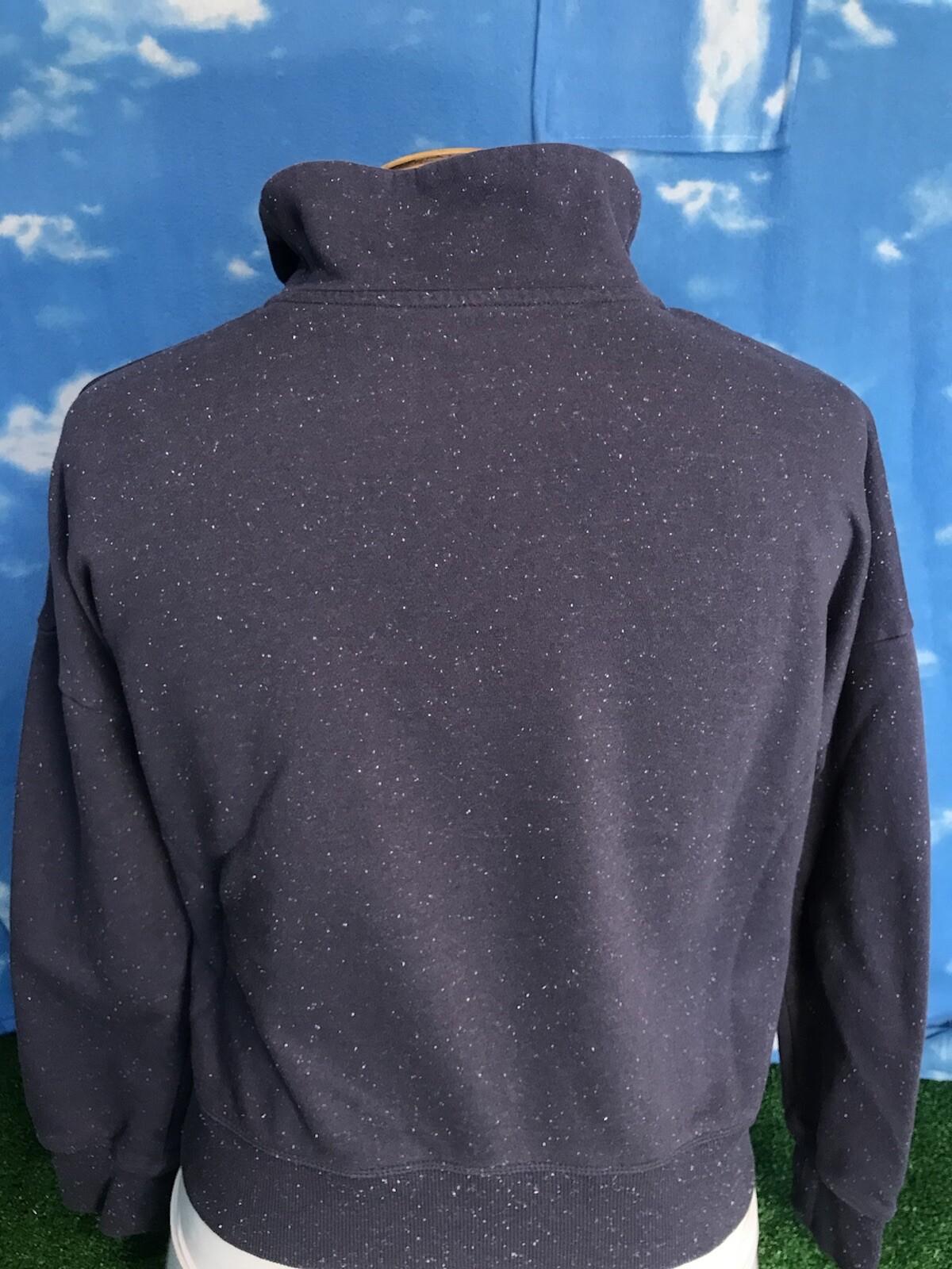 Under Armour Sweatshirt Jacket 1/4 zip sweater Shirt Armor Small S blue C43 gallery