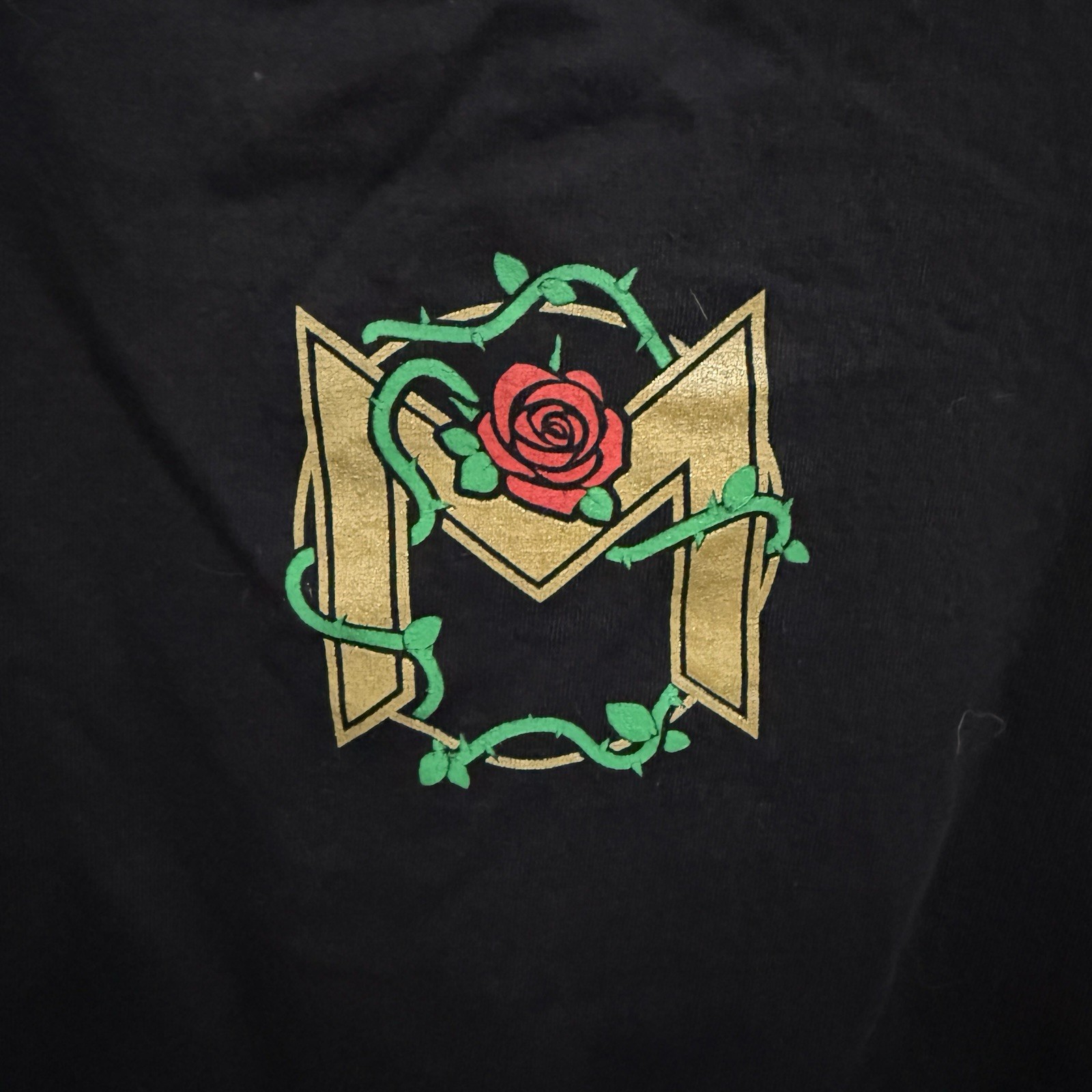 WWE Authentic Mandy Rose T-Shirt Top Men's XXL Crew Neck Black Logo Casual gallery