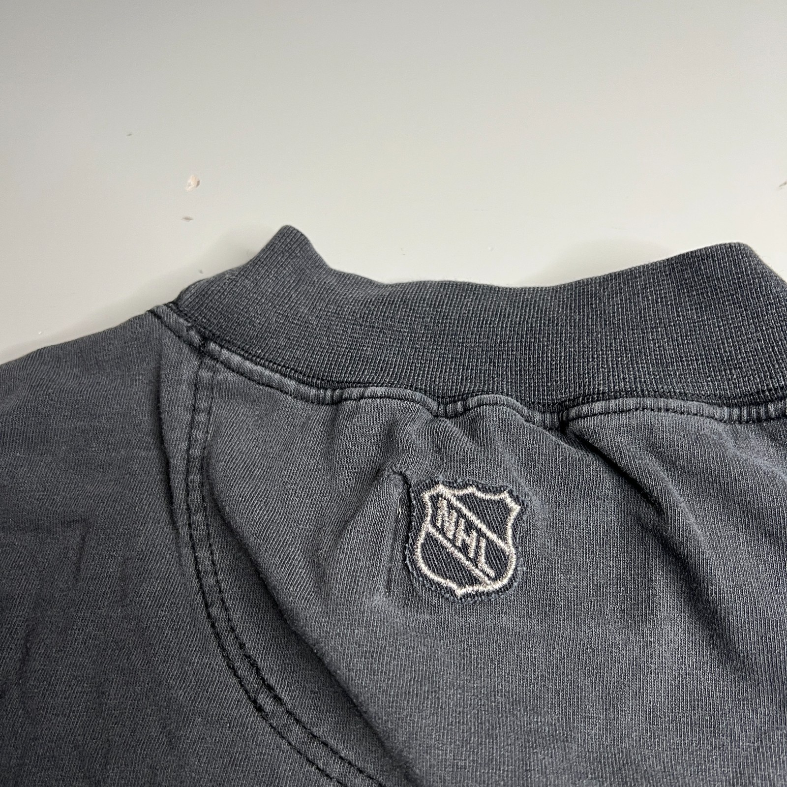 Vintage CCM NHL Center Ice Long Sleeve Shirt XXL Gray 100% Cotton Made Canada gallery