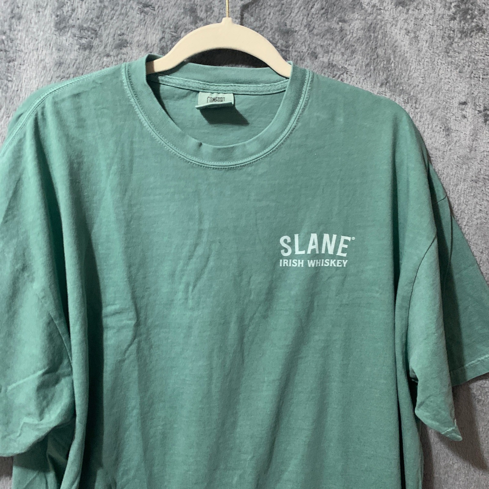 Comfort Colors Slane Irish Whiskey St Patricks Day T-Shirt Mens 2XL Green Cotton gallery