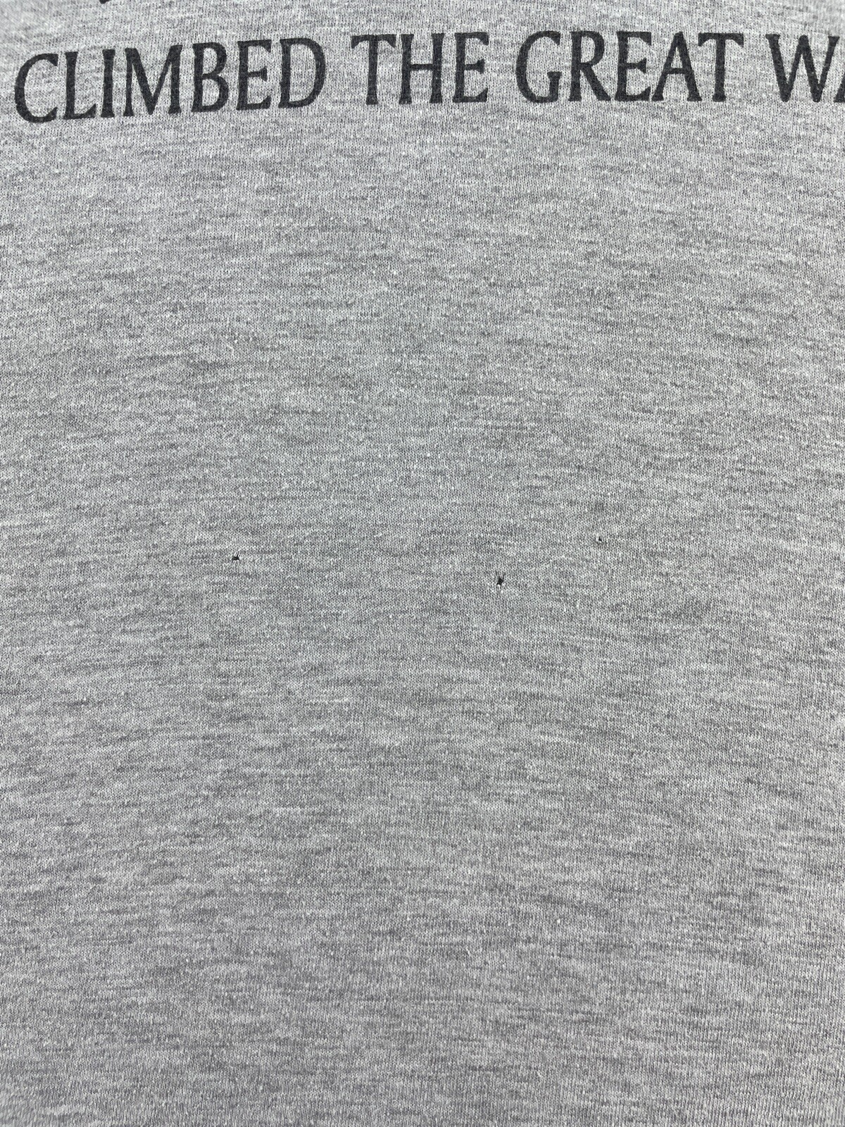 I Climbed the Great Wall Of China Tourist Souvenir Shirt Med - Large Gray gallery