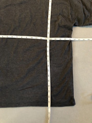 Champion Shirt Men’s Medium Charcoal Cotton Side Logo Cotton Activewear/Casual