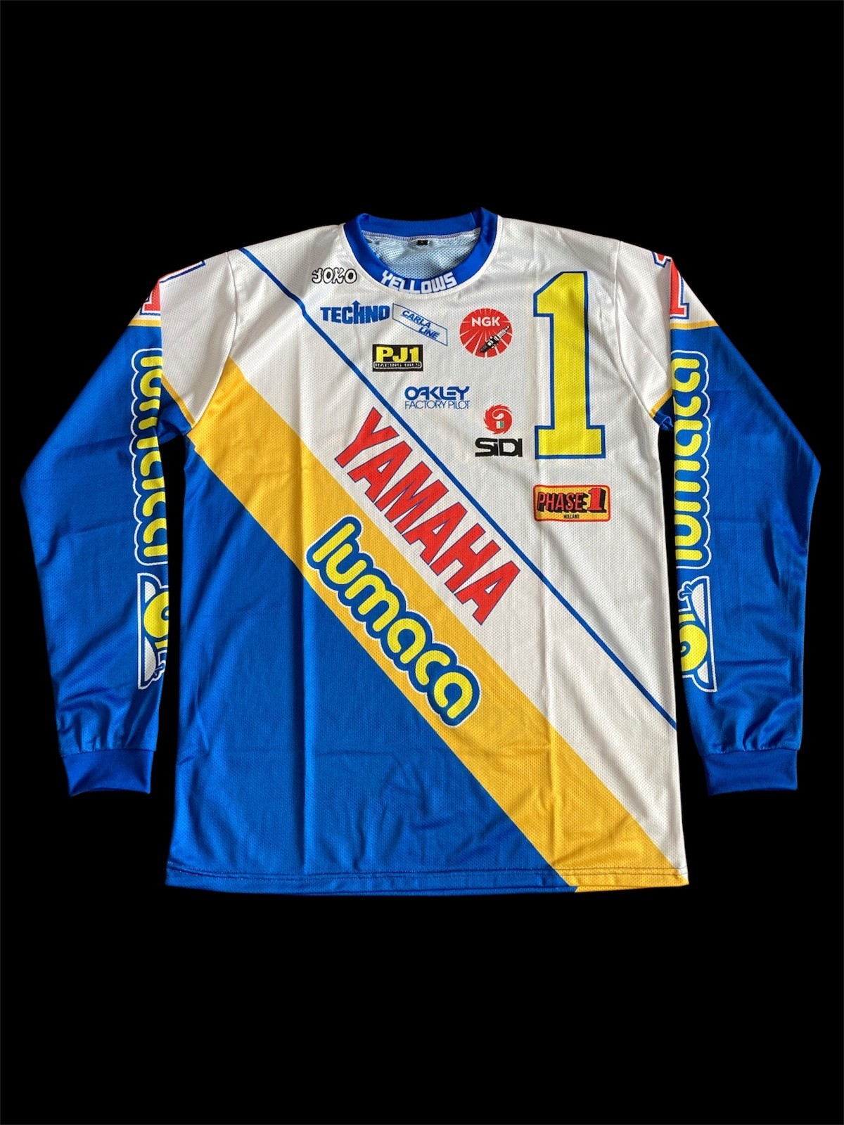 Vintage Yamaha Hakan Carlqvist Carla Motocross Dirtbike Shirt Jersey Repro