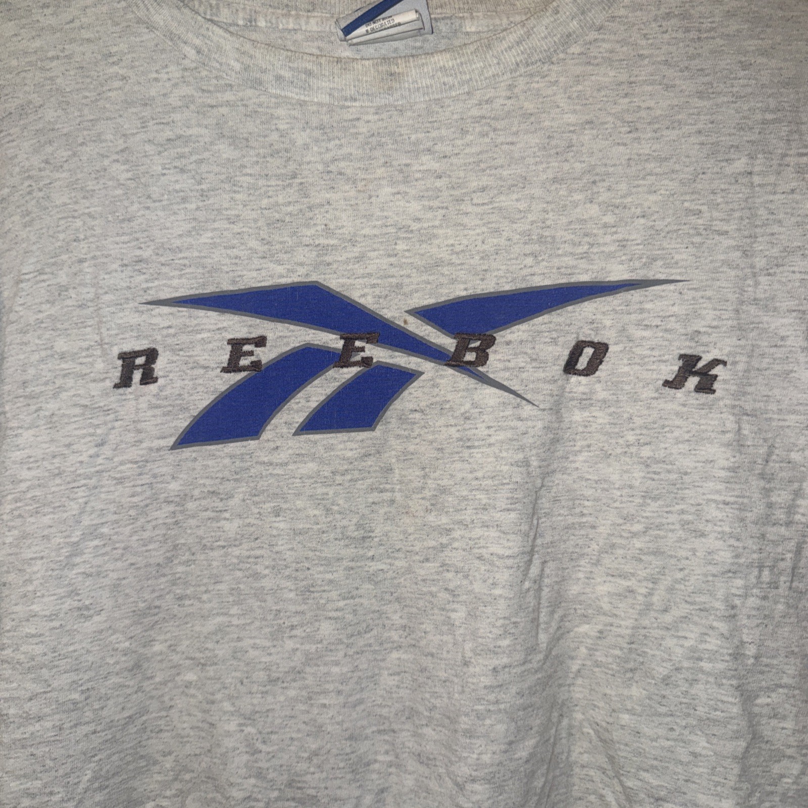 VINTAGE 90's Reebok USA L embroidery Logo CLASSIC T SHIRT Gray gallery