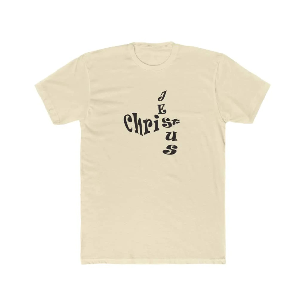 Next Level 3600 Soft Cotton Tee “Jesus Christ” black font sp