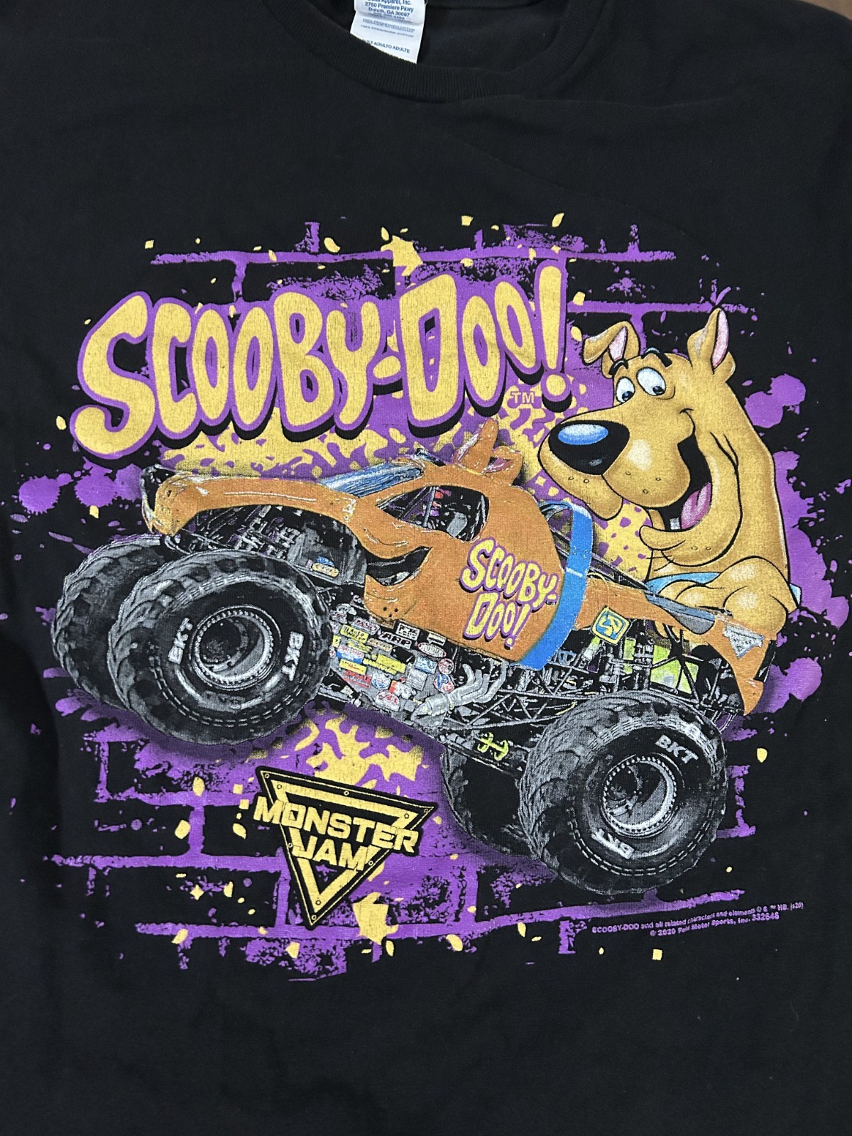 2020 Scooby-Doo! Monster Jam Tshirt Delta Pro Weight Black Size Medium Rare gallery