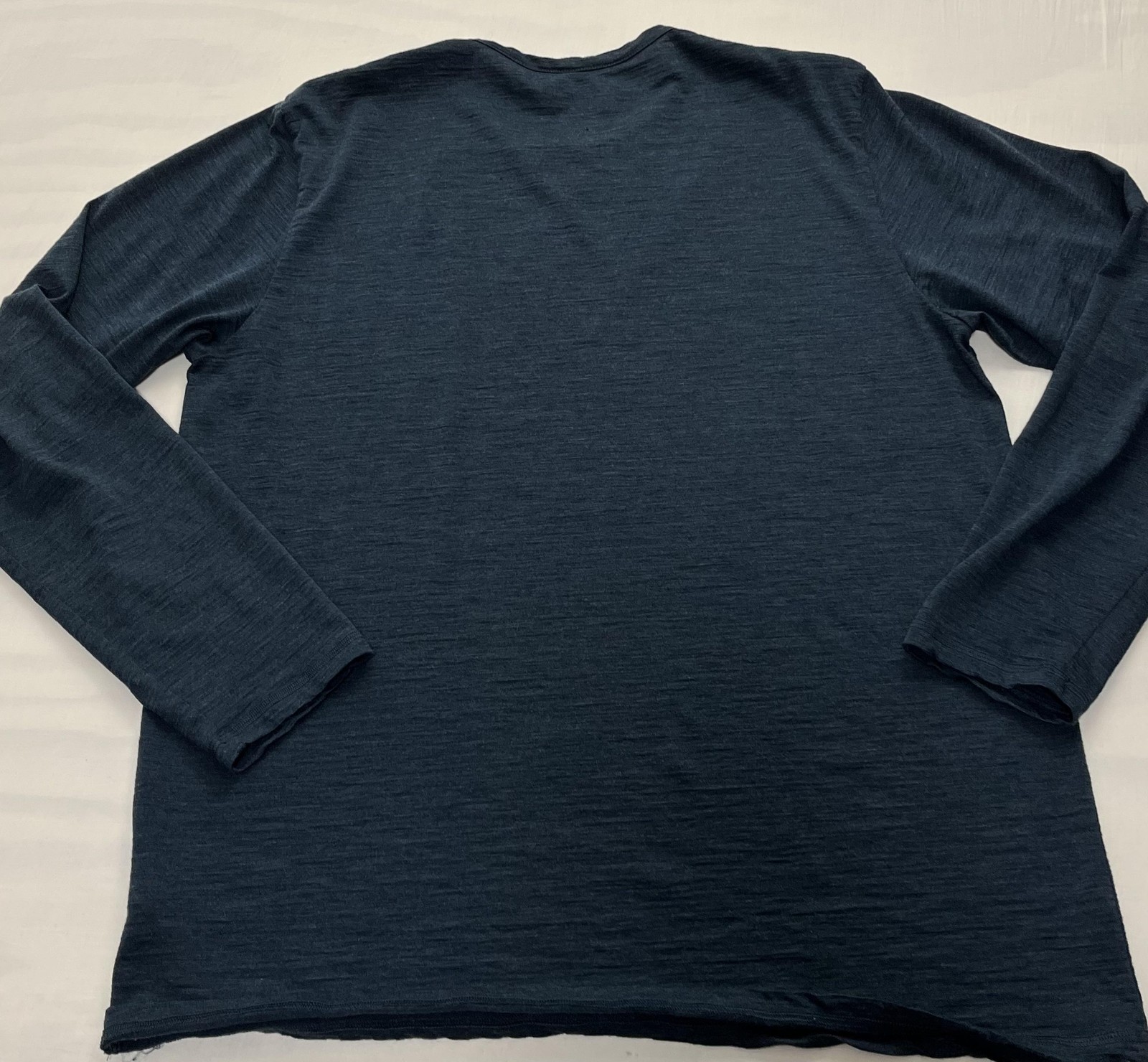 KARBON Shirt Mens XL Blue 100% Merino Wool Long Sleeve Base layer Crewneck gallery