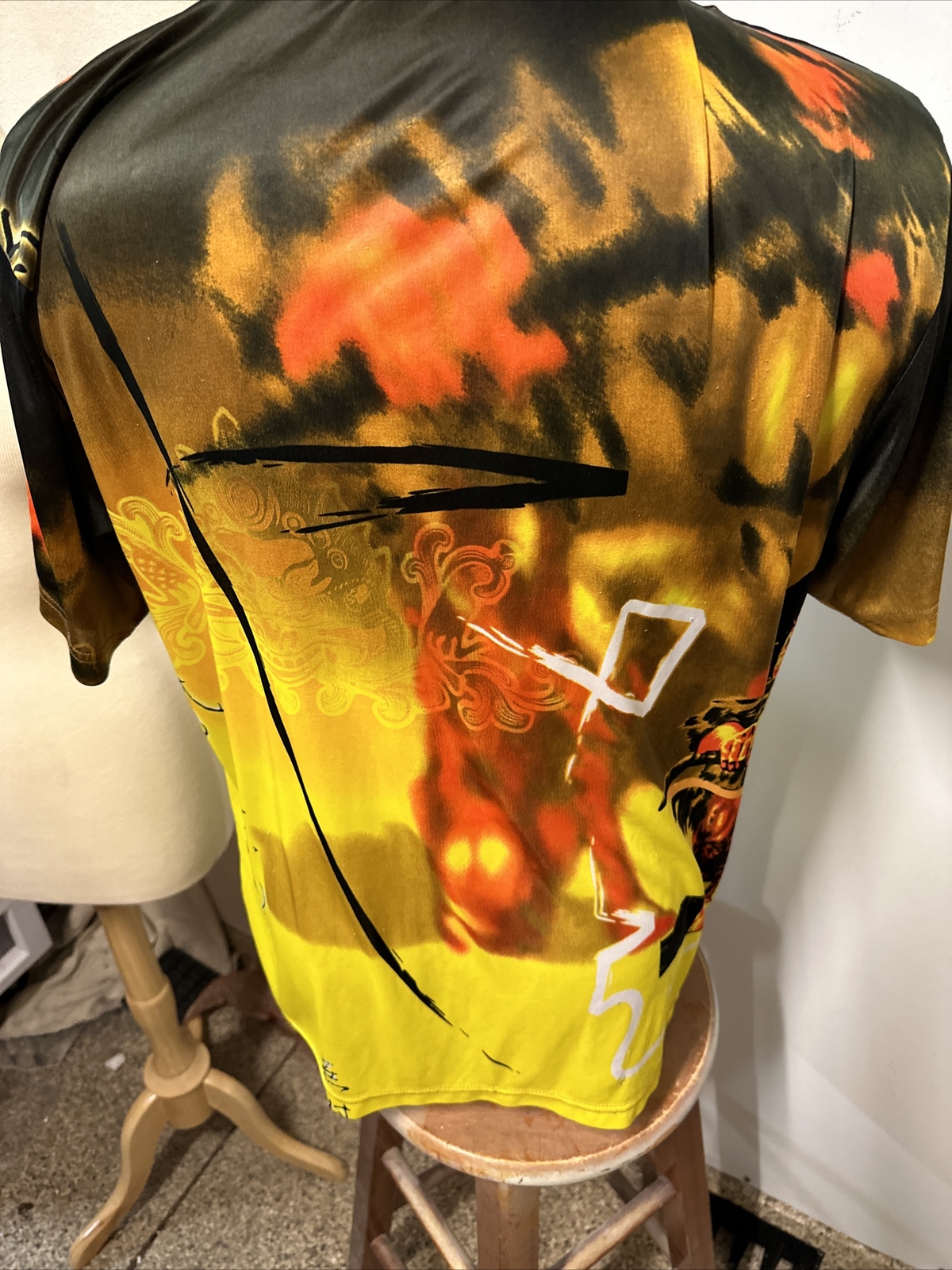 SPEED DEMON Asian warrior Flames Super SS T-Shirt Large RN52469 gallery
