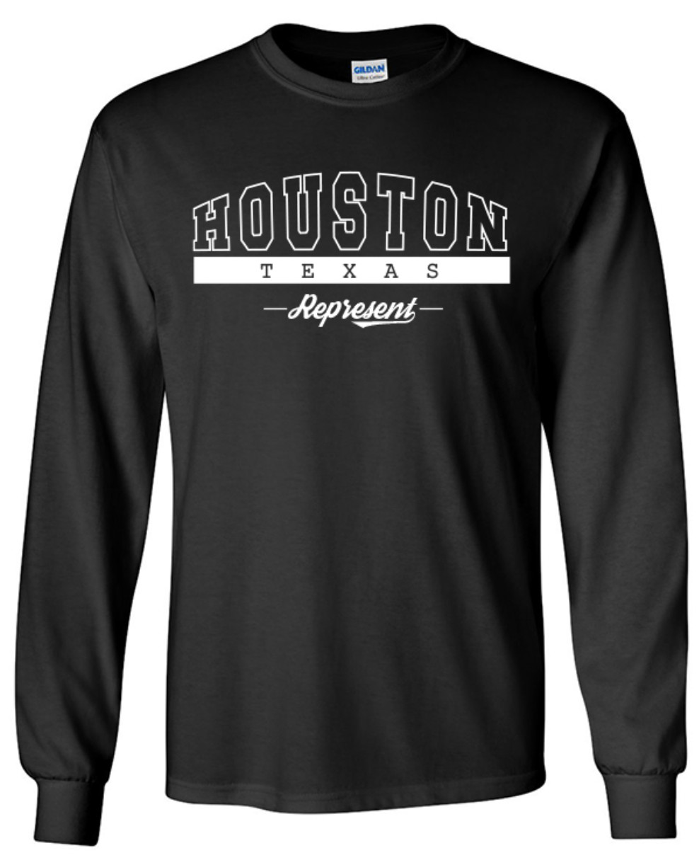 Houston Texas State T-Shirt Long Sleeve Graphic Tees Unisex Apparel gallery