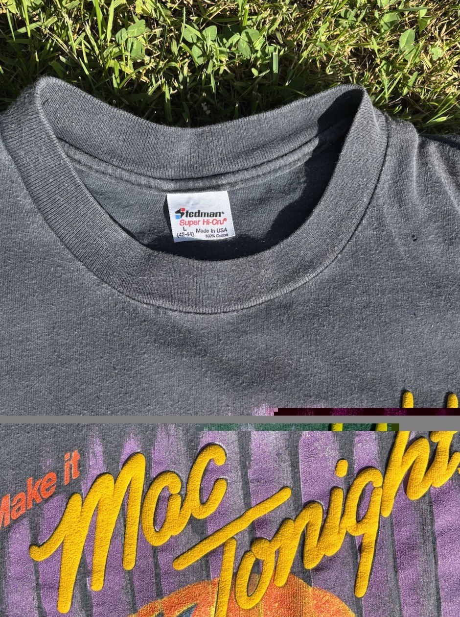 Make it Mac Tonight 1988 Vintage Single Stitch Graphic T-shirt Size Large gallery